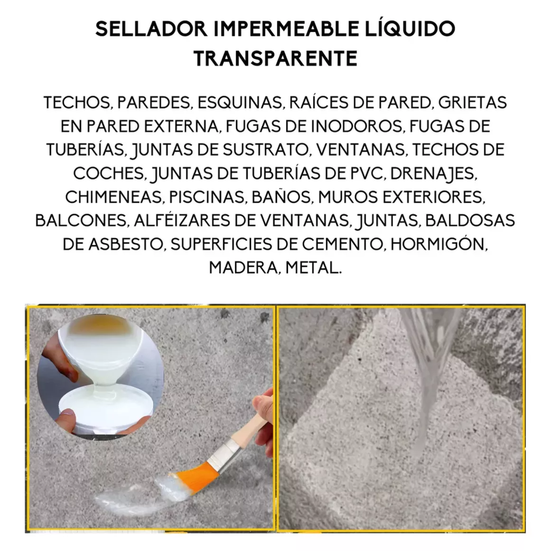 4 Sellador Adhesivo Transparente EverQueen