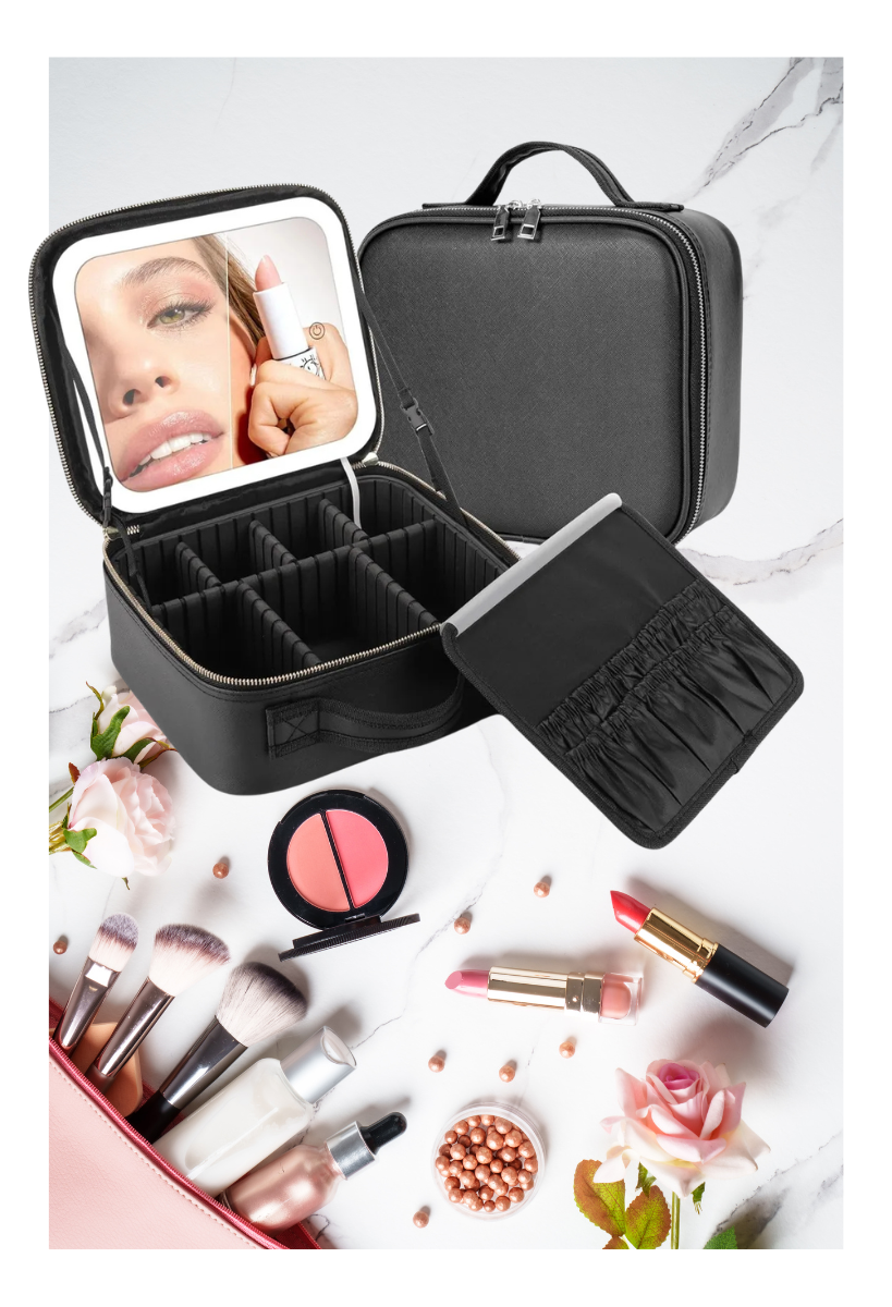 Estuche Maquillaje Portátil Con Luz LED